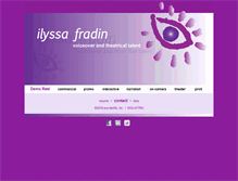 Tablet Screenshot of ilyssafradin.com